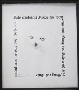 Sowa śnieżna, 42/37 cm, 2020r.