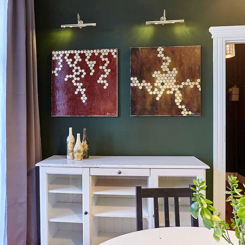 Kompozycje miodowe we wnętrzu