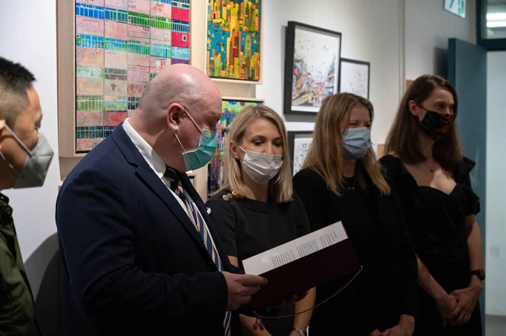 otwarcie wystawy, przemowa Konsula RP