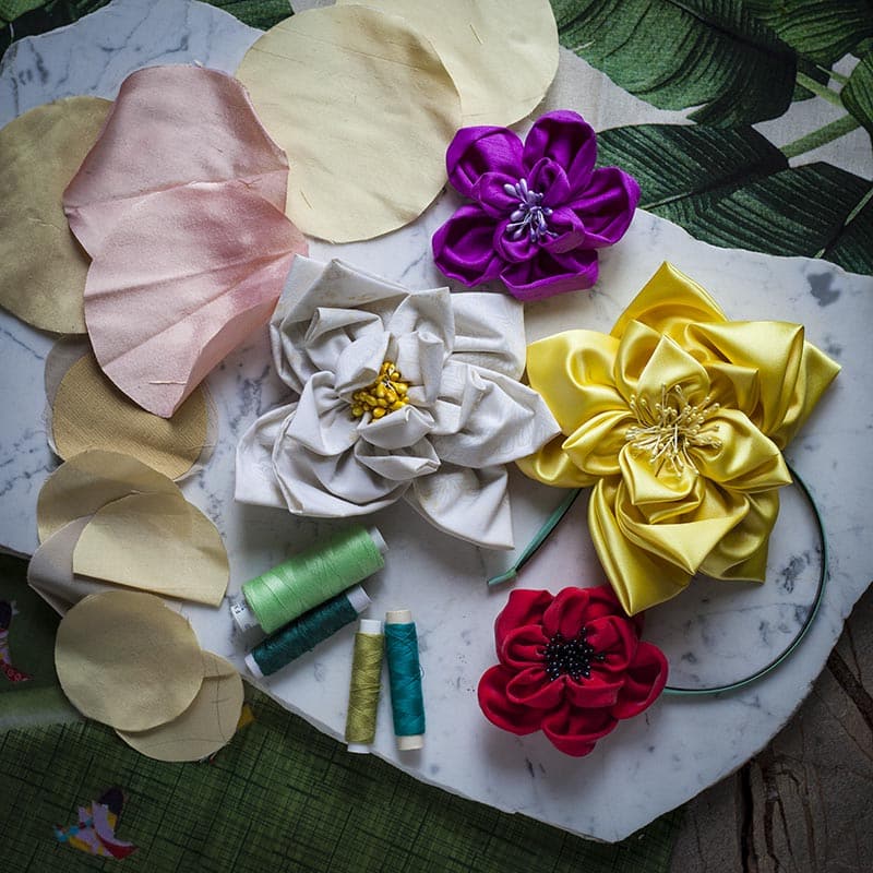 Kwiaty z tkaniny | fot. Z. Lenartowicz-Malcher