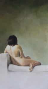 Akt, olej na płótnie, 100/180 cm, 2008r.