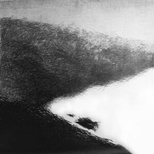 Pejzaż 2, grafit na papierze, 150/150 cm, 2003r.