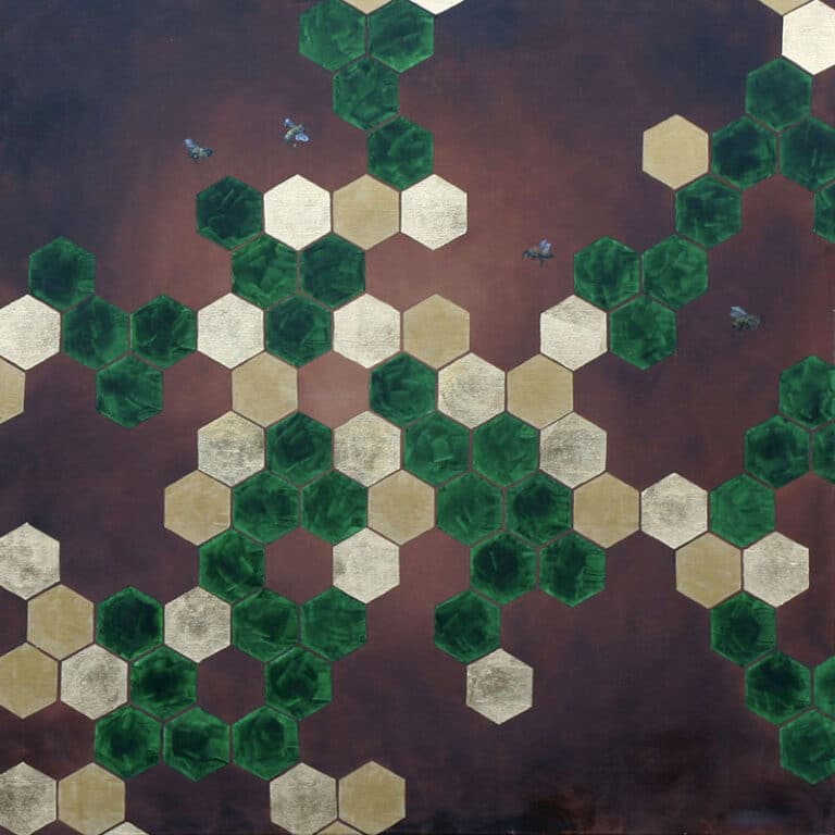 Plaster 2, 100/100 cm, olej na płótnie, 2014r.