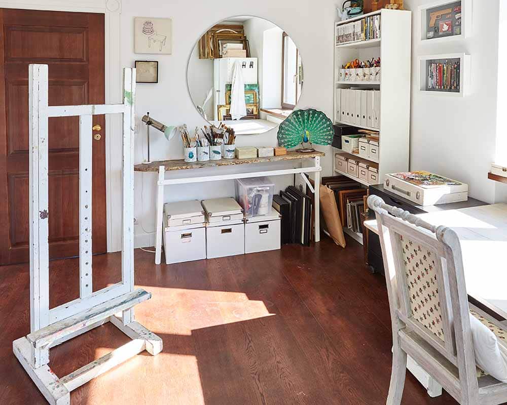 wnętrze pracowni | Emerald green | Zuzanna Lenartowicz-Malcher