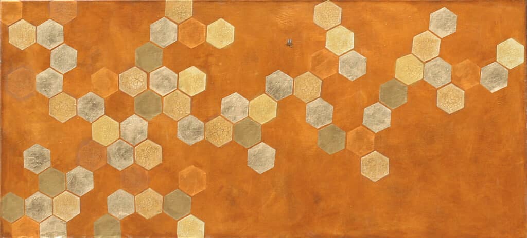 Rój, 90/195 cm, olej na płótnie, 2014r.