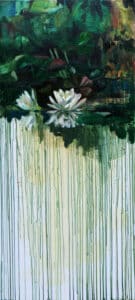 W deszczu 1 60/130cm olej na płótnie, 2014r.