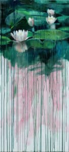 W deszczu 2 60/130cm olej na płótnie, 2014r.