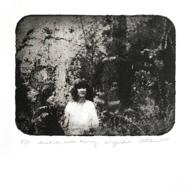 W ogrodzie 2, 15/20 cm, technika mieszana, 2006r.