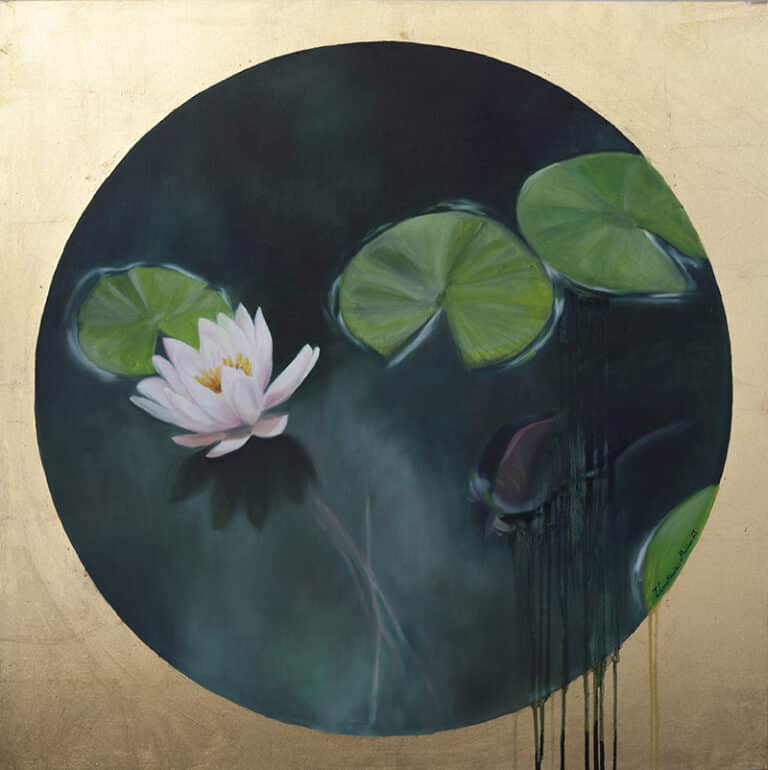 Noce i dnie 1, 90/90 cm, olej na płótnie, 2021r.