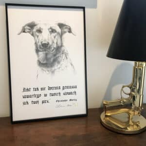 Nora, 30/40 cm, rysunek ołówkiem, tusz 2021r.