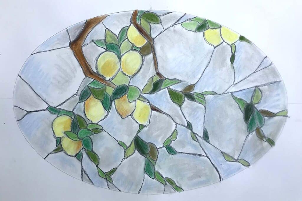 projekt witrażu