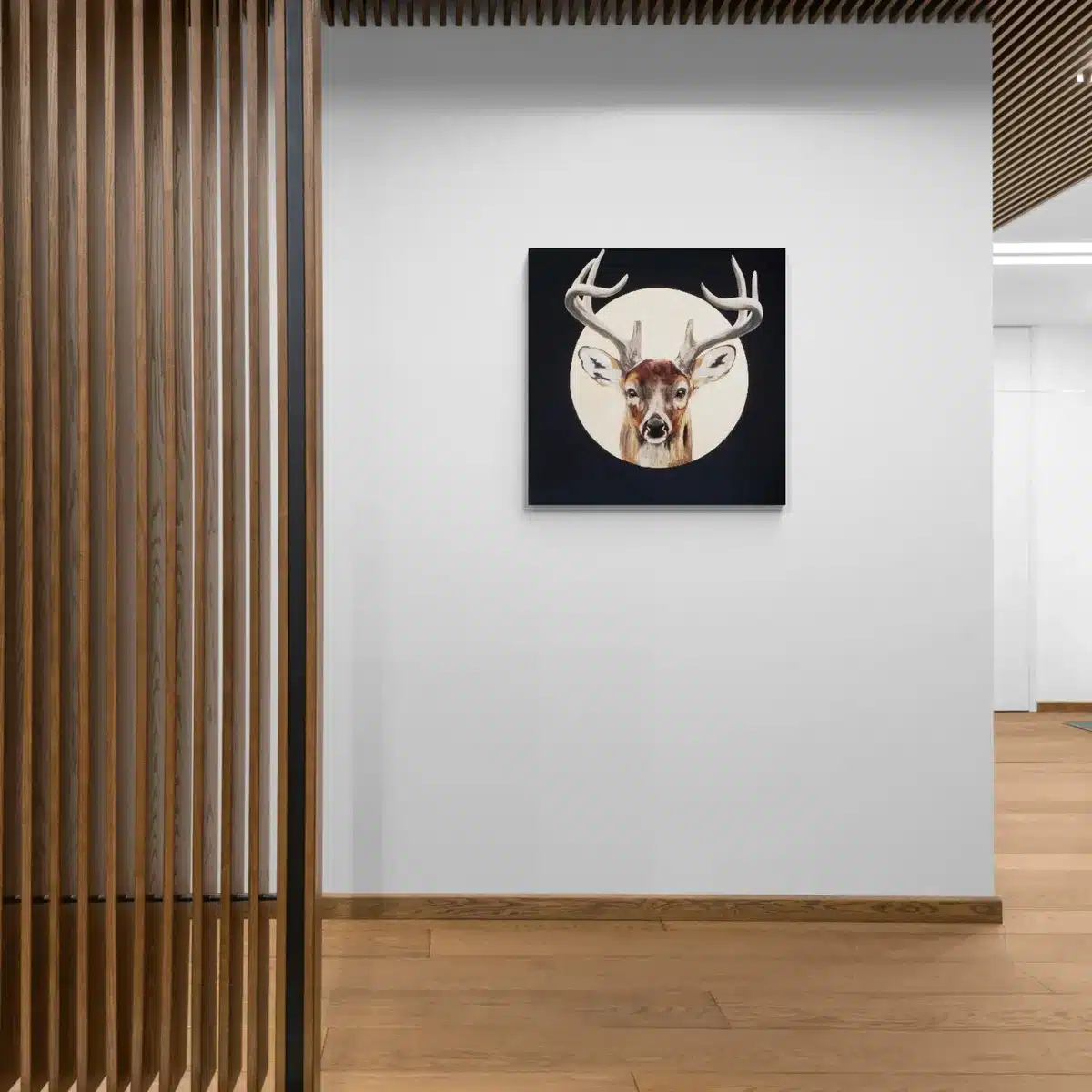 Jeleń - obraz olejny - obrazek 5