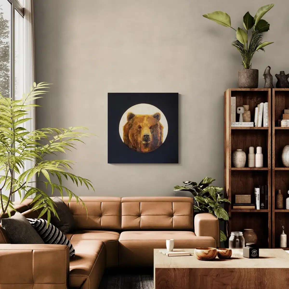 Niedźwiedź - obraz olejny - obrazek 4