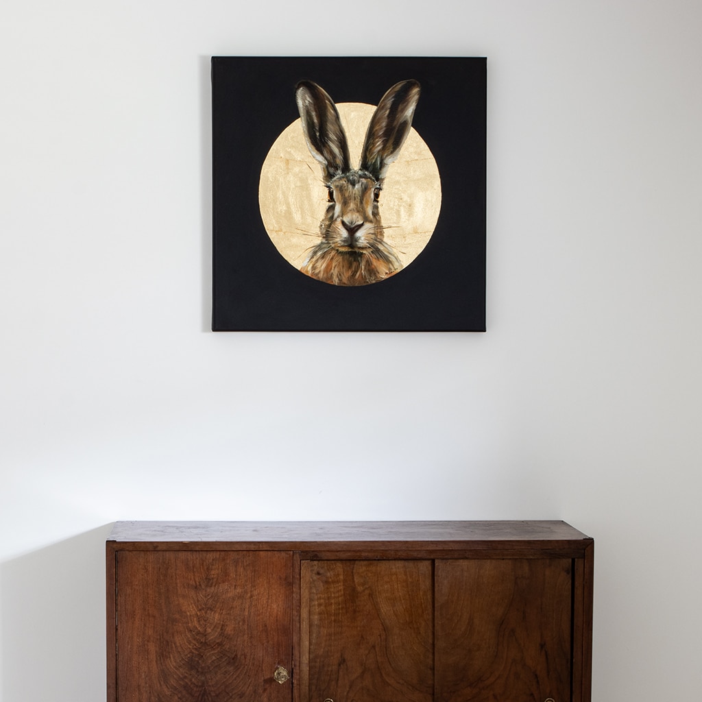 Zając - obraz olejny - obrazek 3