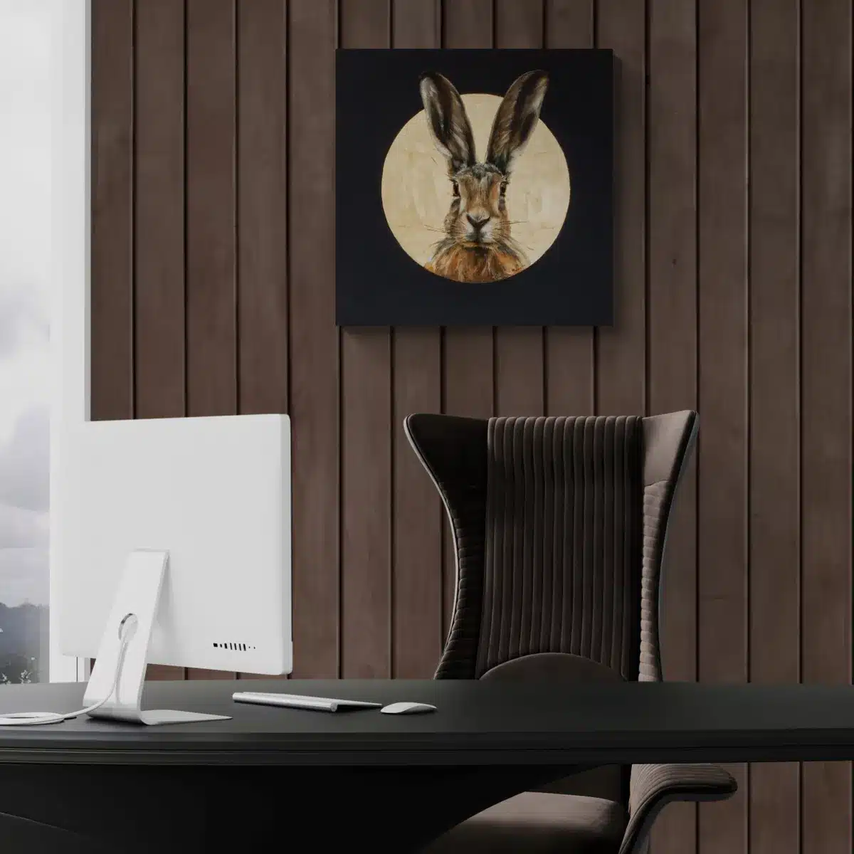 Zając - obraz olejny - obrazek 4