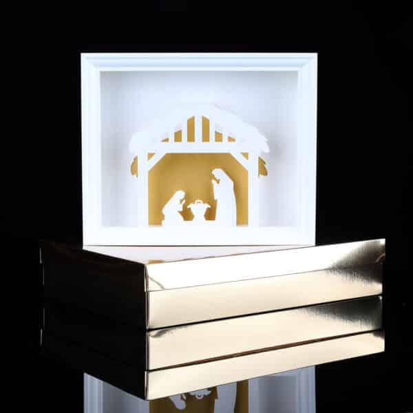 Szopka bożonarodzeniowa - papieroplastyka