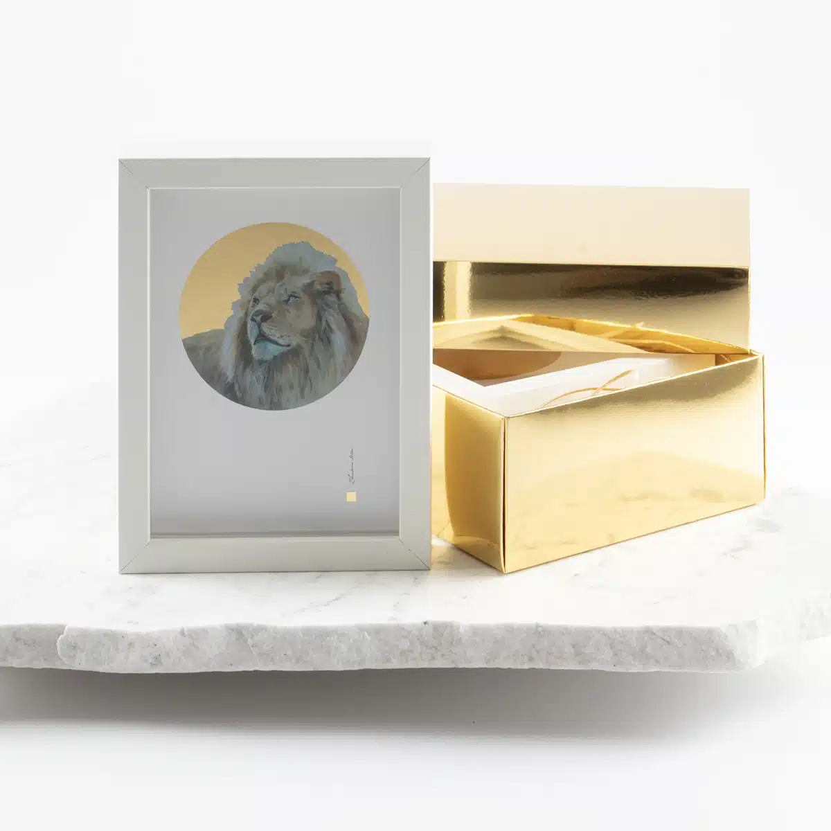 Lew - reprodukcja 13x18 cm