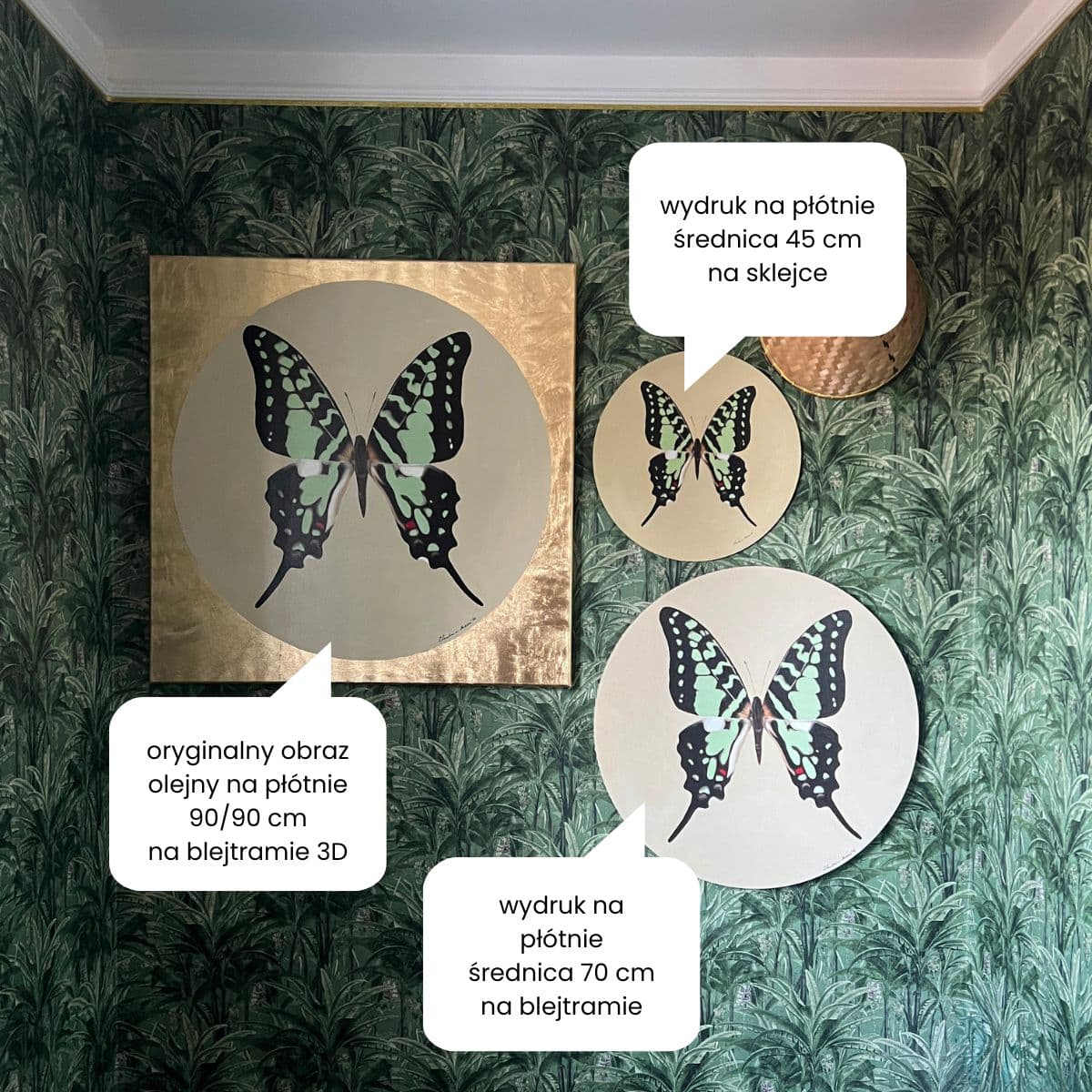 Motyle - reprodukcja na płótnie - obrazek 2